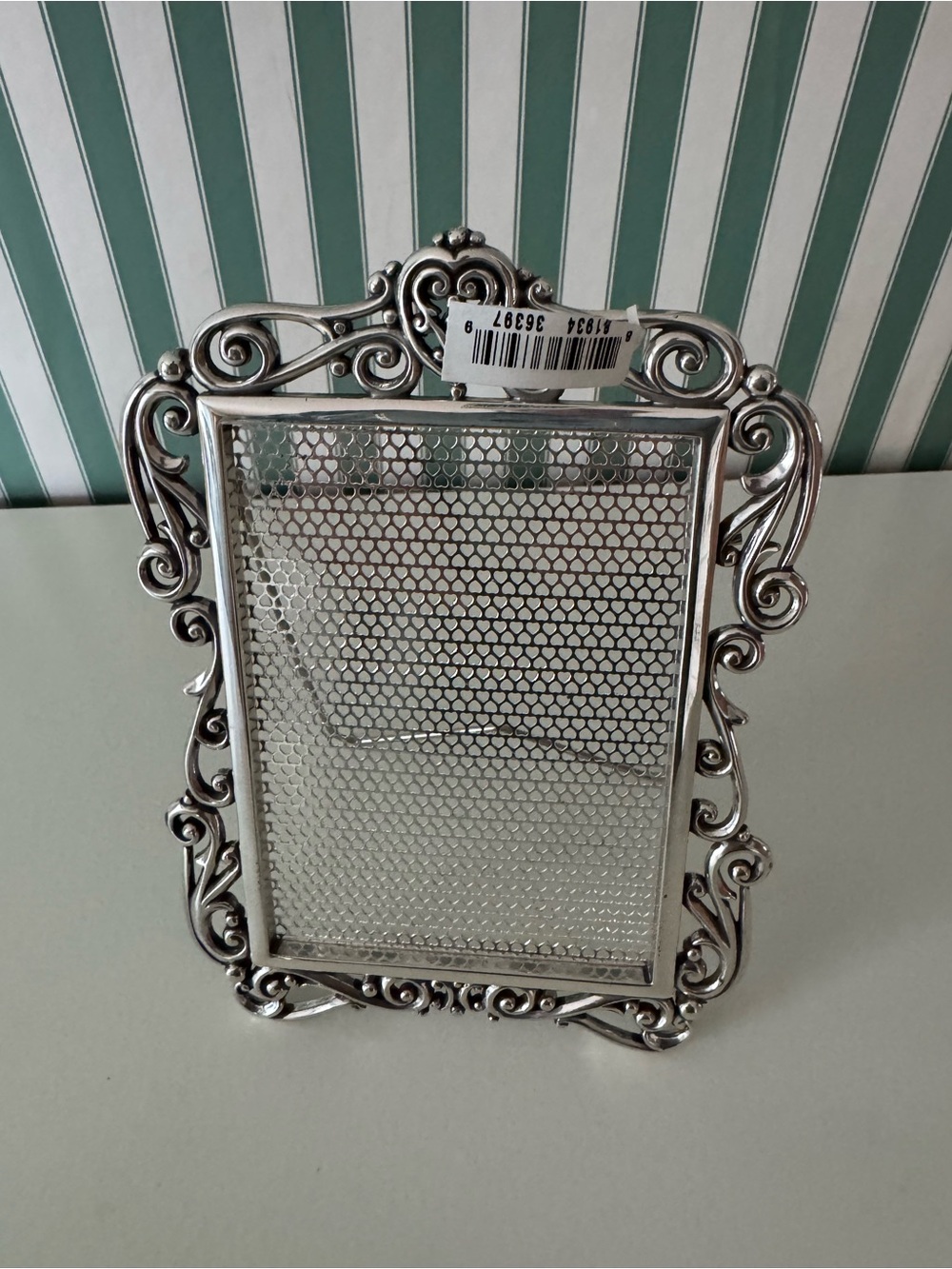 NWT Brighton Ornate Silver Decorative jewelry holder Picture Frame